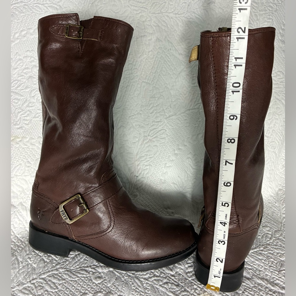 Frye Veronica Slouch Cognac Woman's Size 5 Boys Size 3 - Picture 11 of 16
